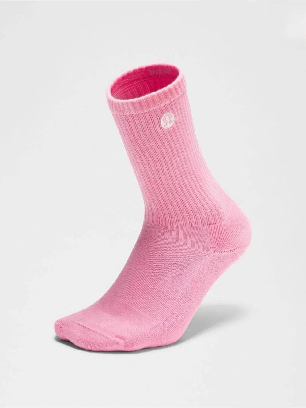 Lululemon Daily Essentials Crew Length Socks Candy Cloud